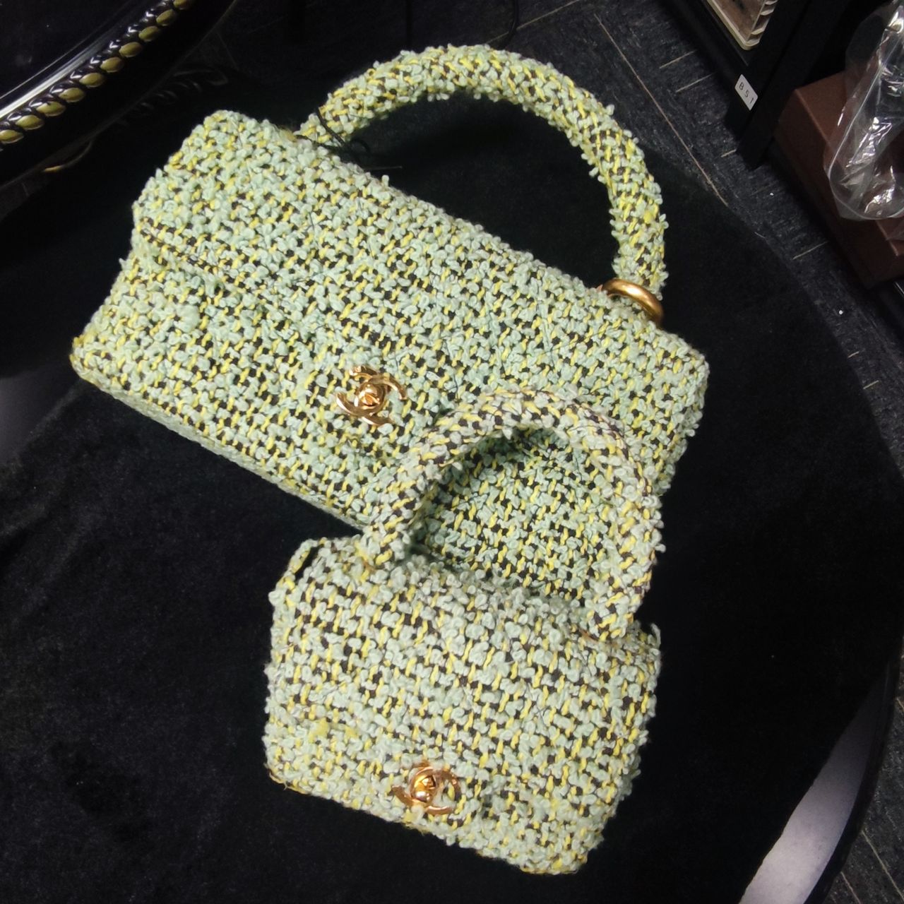 Chanel Classic Flap Tweed Shoulder Bag