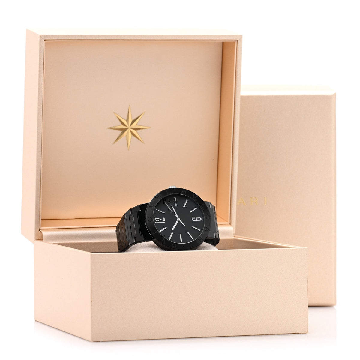 Stainless Steel 41mm Automatic Watch Black