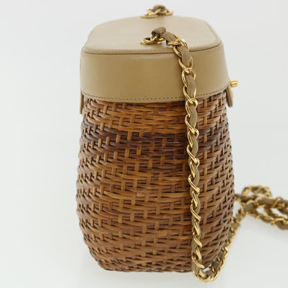 Chanel Leather Brown Chain Shoulder Bag