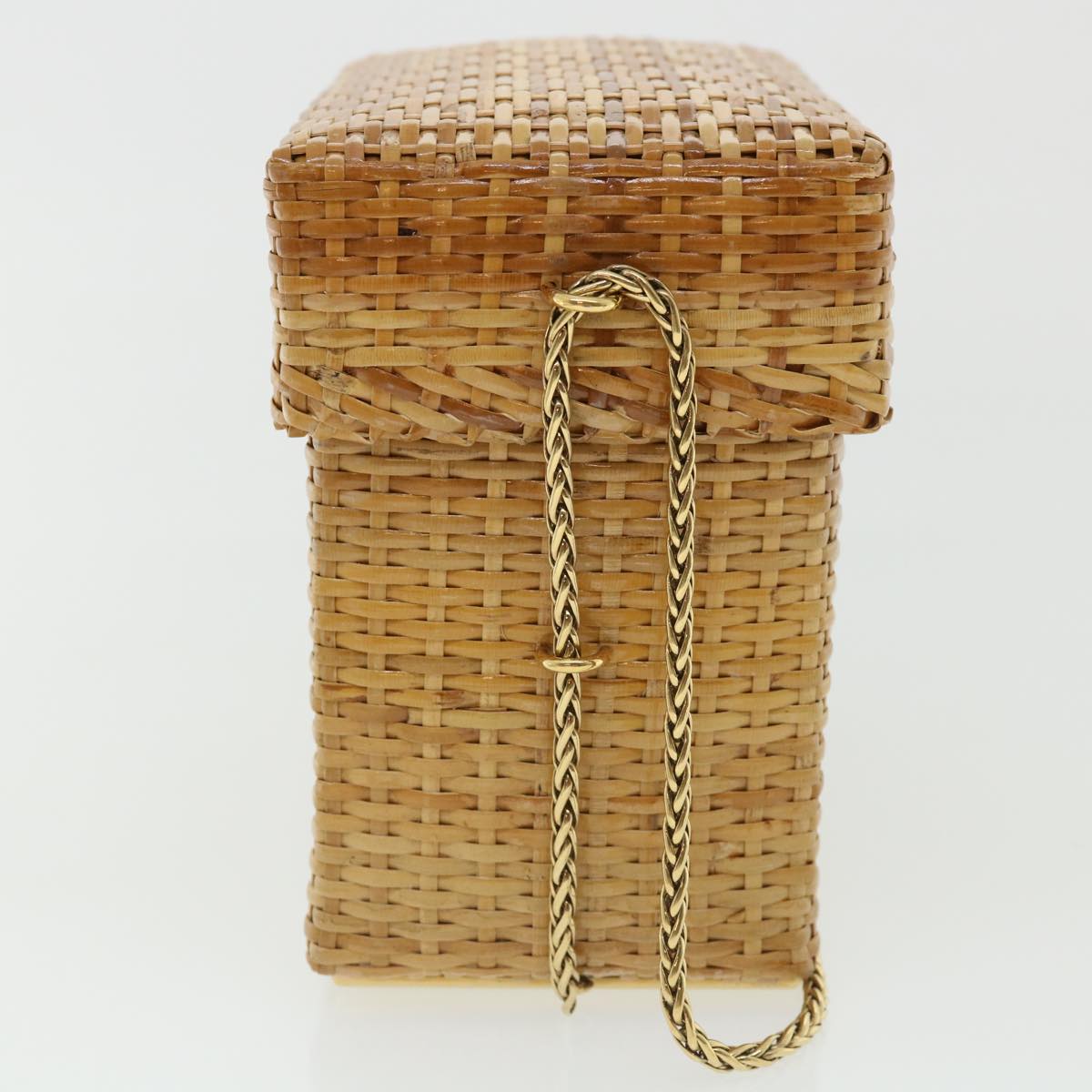 Chanel Leather Beige Chain Shoulder Bag
