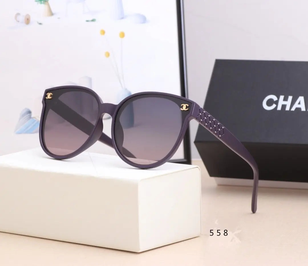 5 COLORS PURPLE LENS CAT EYES SUNGLASSES