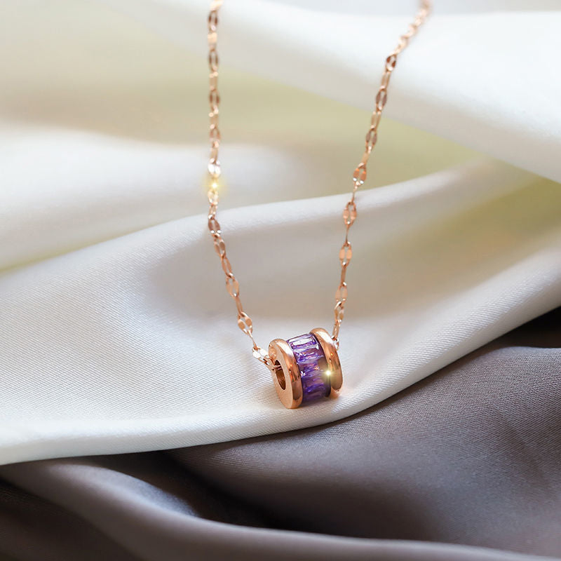 Fading titanium steel waist pendant necklace