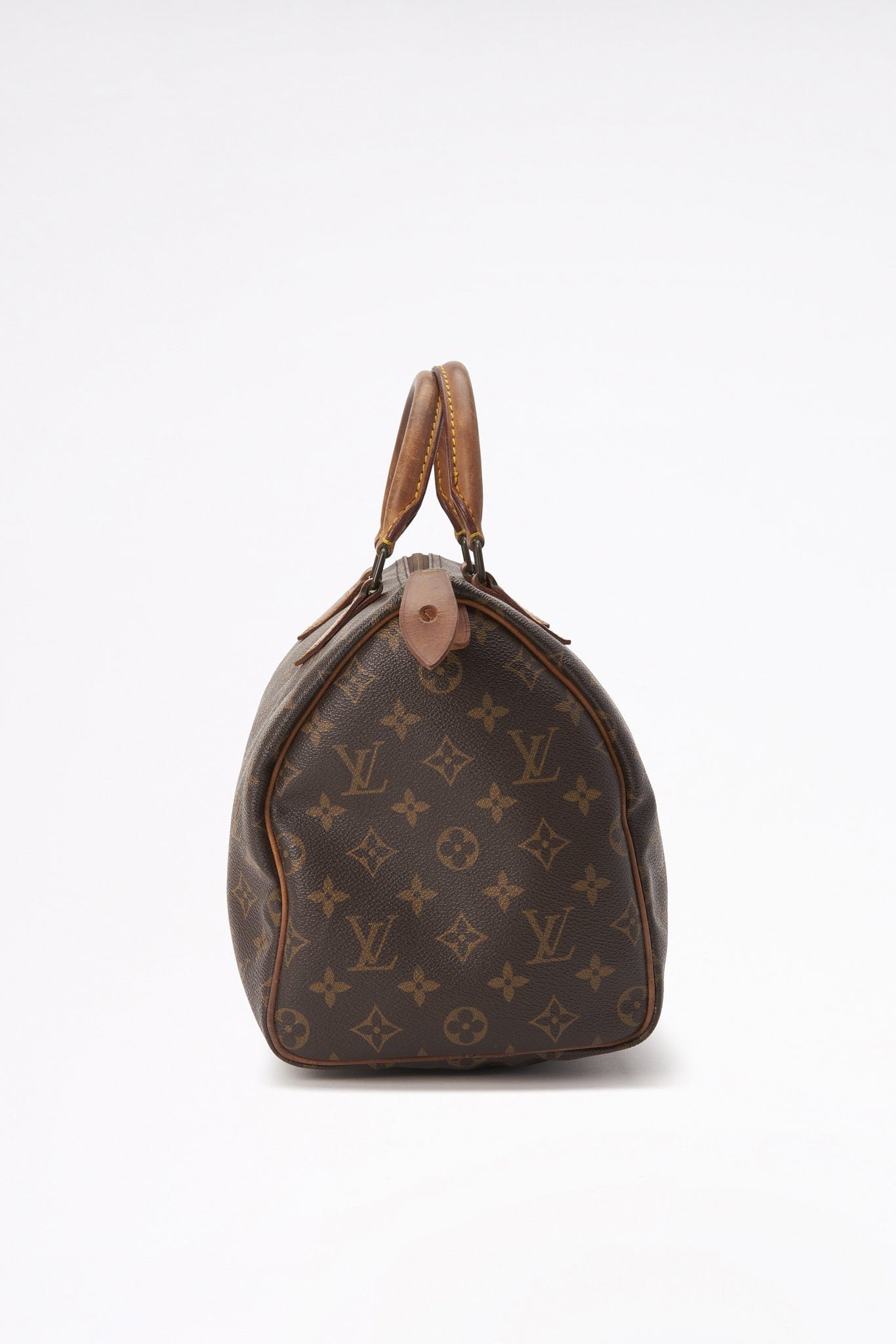 Louis Vuitton 30 Speedy Bag In Brown Monogram Coated Canvas
