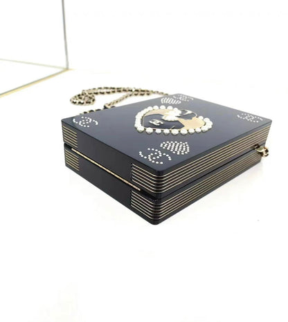 Chanel Luxury Leather Black Clutch Style 11