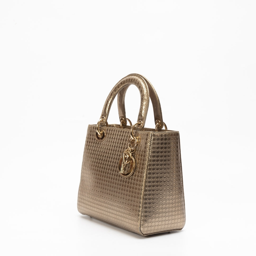 Dior Lady Dior Leather Tote Bag