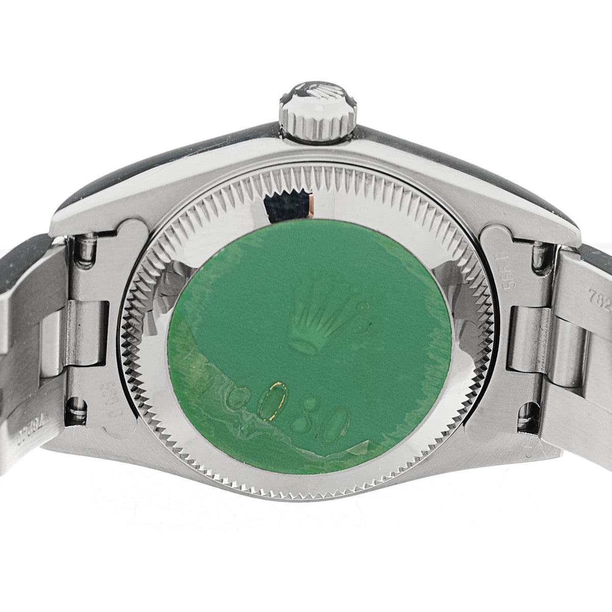 Stainless Steel 24mm Oyster Perpetual Watch Black 76080
