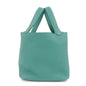 Luxury Hermes Taurillon Clemence Picotin Lock Mm Hand Bag Vert Verone