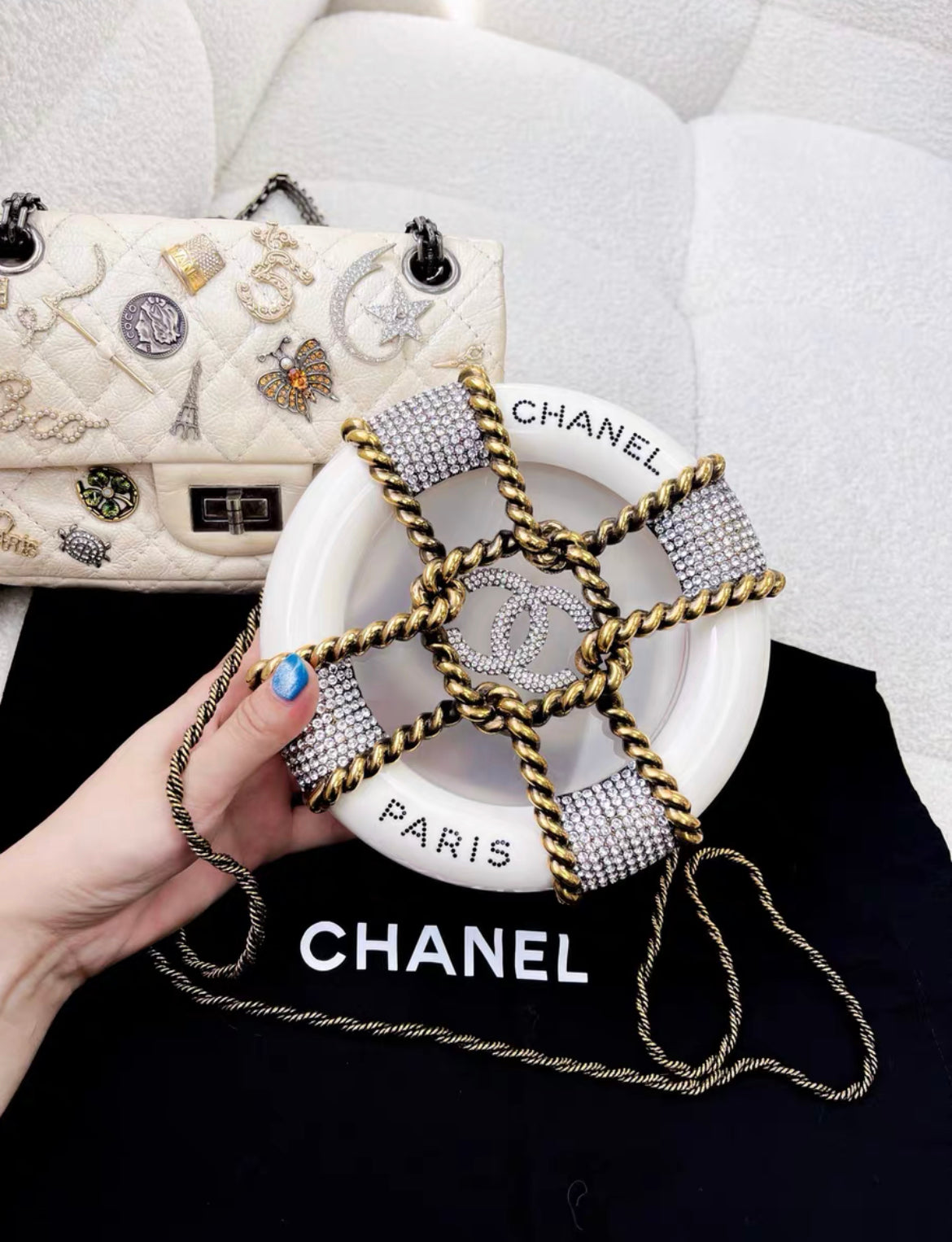 Chanel Luxury Leather Gold Handbag