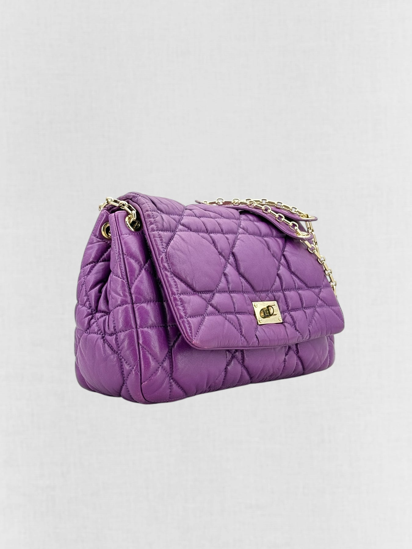 Christian Dior Milly La Foret Purple Shoulder Bag