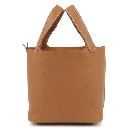 Luxury Hermes Picotin Lock Pm Taurillon Clemence Hand Bag Gold