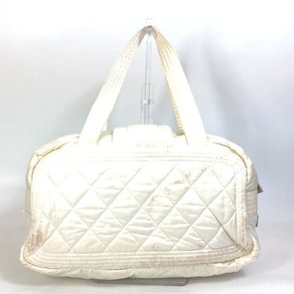 Chanel Boston Duffel bag A29853 Nylon white Sports CC COCO Mark Quilting