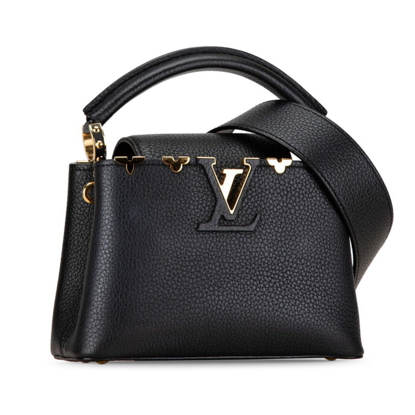 Louis Vuitton  Noir Leather Handbag Shoulder Bag