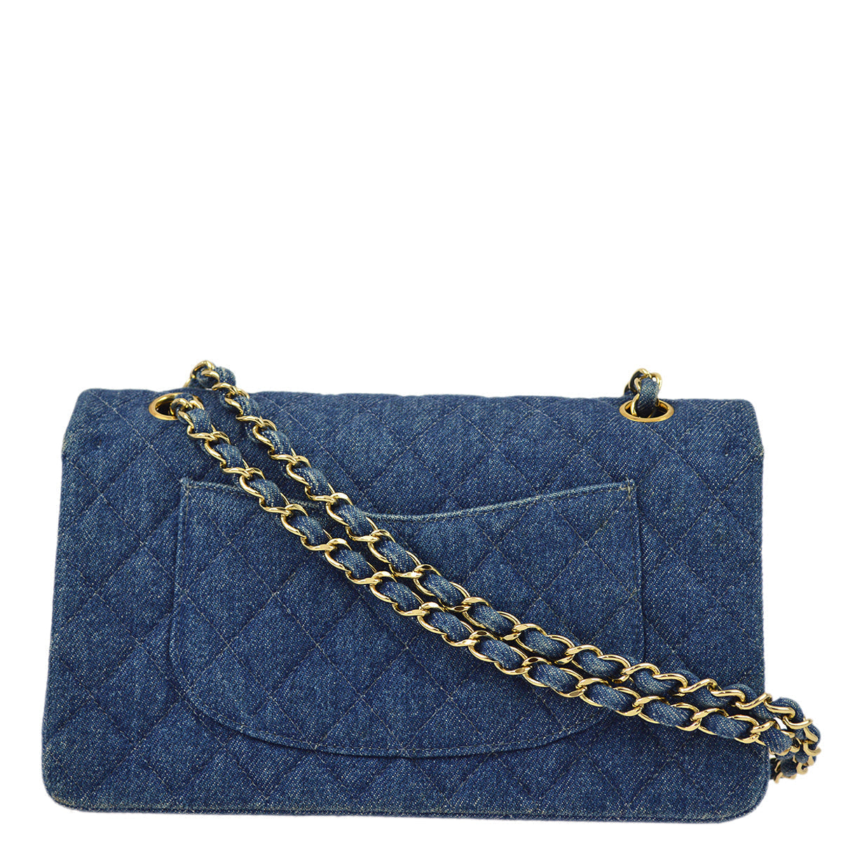 Chanel Blue Medium Classic Double Flap Shoulder Bag