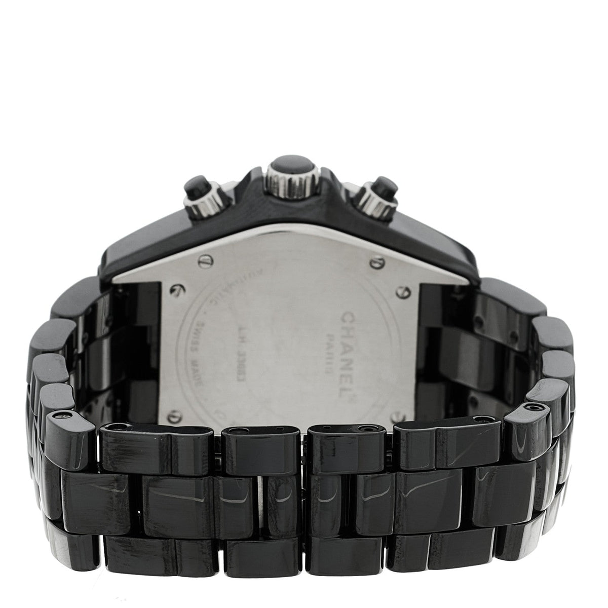 Stainless Steel Ceramic 41mm J12 Chronograph Automatic Watch Black