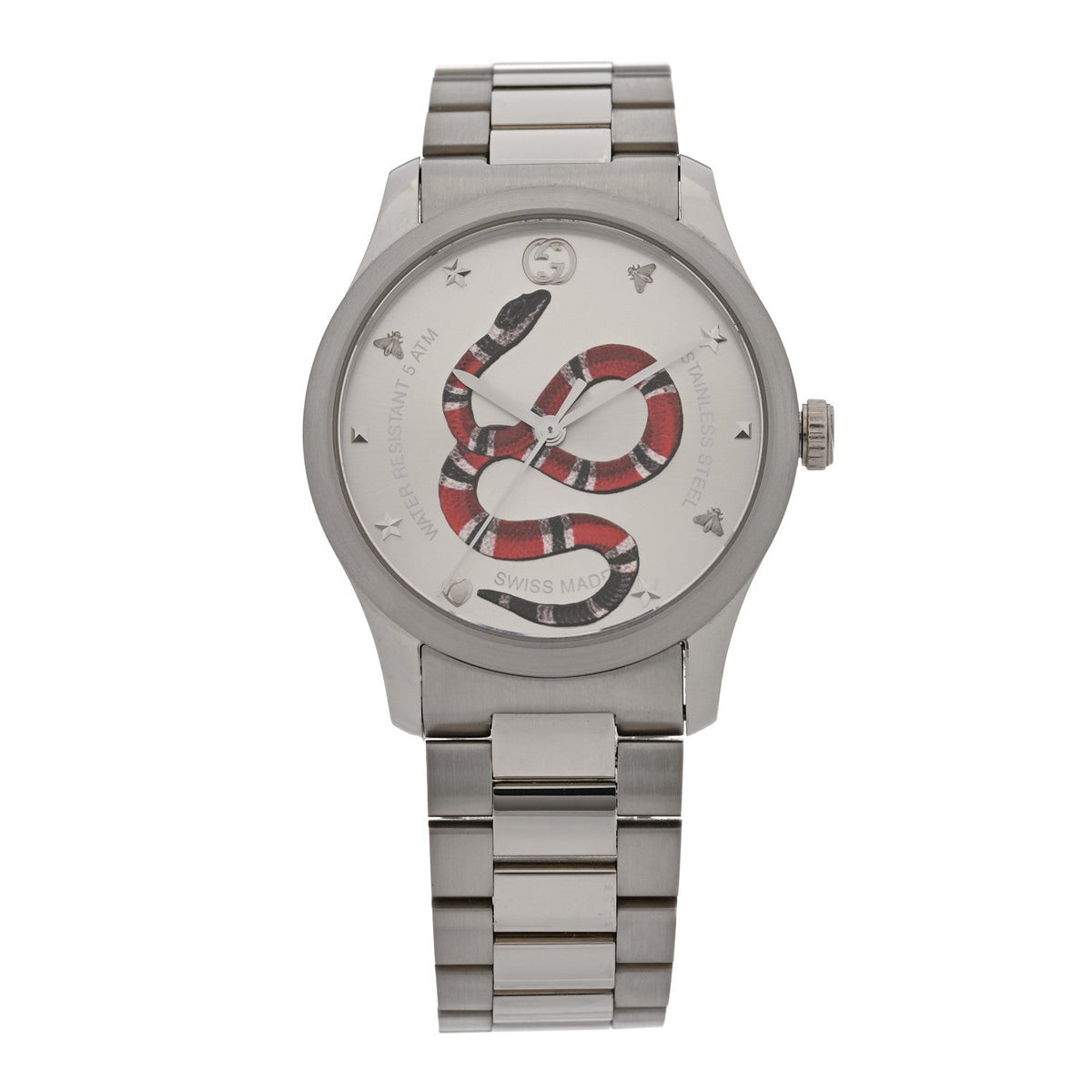 Stainless Steel 38mm G-Timeless Snake Quartz Watch