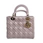 Lady Dior Medium Bag Pink Cannage Leather