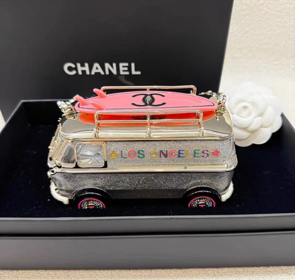Chanel 24C Mini Bus Van Hollywood Minaudiere Mini Bag Handbag Collectible