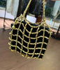 Chanel Timeless Satin Black Clutch