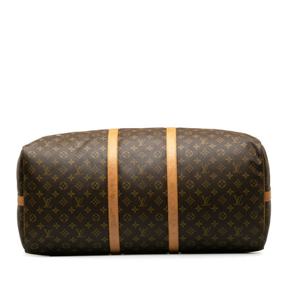 Brown Louis Vuitton Monogram Keepall Bandouliere 60 Travel Bag
