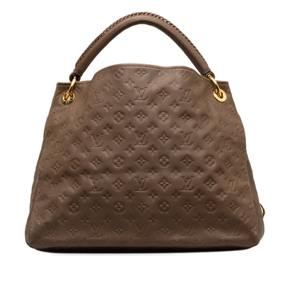 Brown Louis Vuitton Monogram Empreinte Artsy MM Hobo Bag