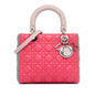 Dior Lady Dior Cannage Pink Handbag Style 2