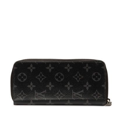 Black Louis Vuitton Monogram Eclipse Zippy Wallet
