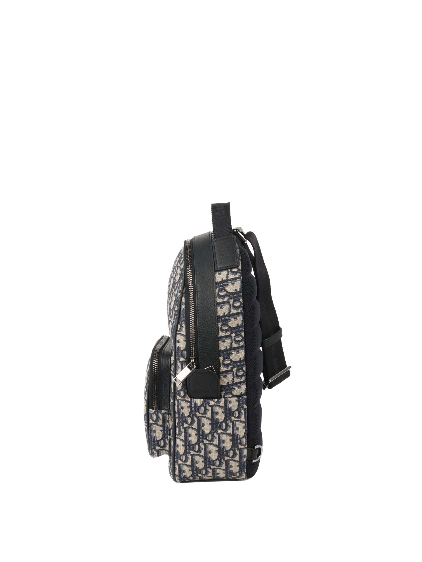 Dior Blue Oblique Canvas Crossbody Sling Bag