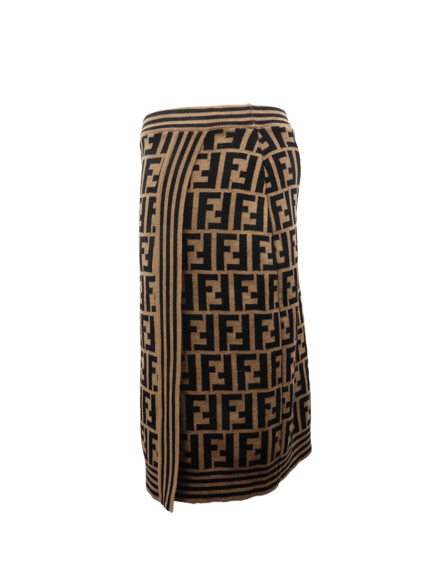 Fendi Zucca Wool Skirt.