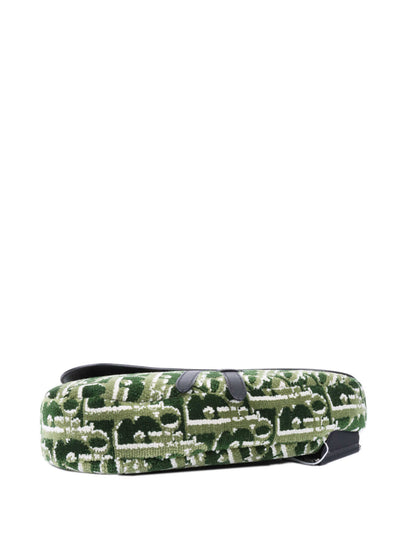 Dior Saddle Leather Crossbody Green