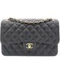 Chanel Flap Classic Quilted Caviar Black Shoulder Bag Style 6