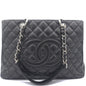 Chanel Quilted Caviar Leather Black Tote