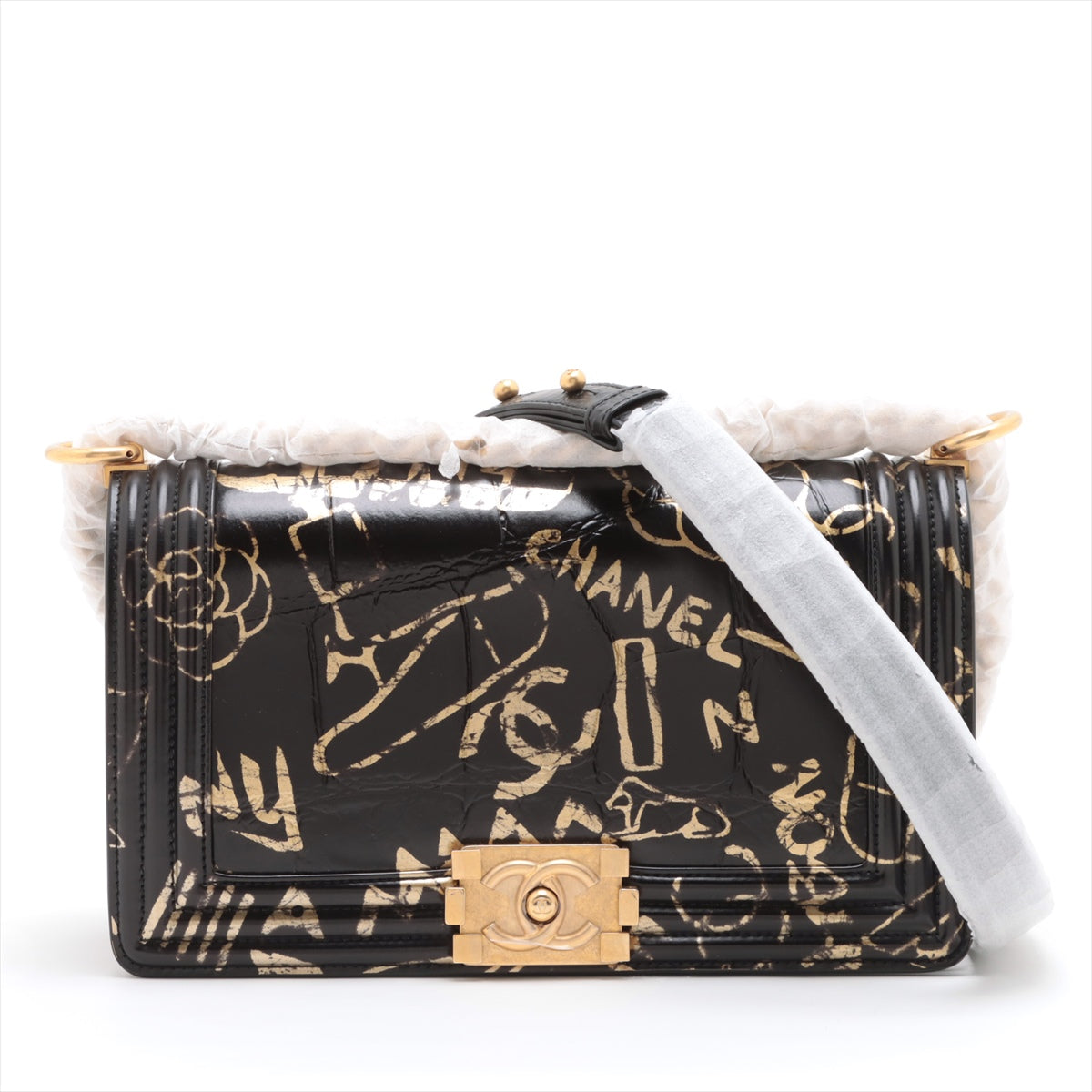 Chanel Boy Black Chain Shoulder Bag Style