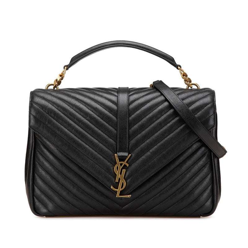 Saint Laurent YSL Monogram V Stitch 2Way Bag