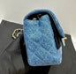 Chanel Mini Flap Quilted Blue Shoulder Bag