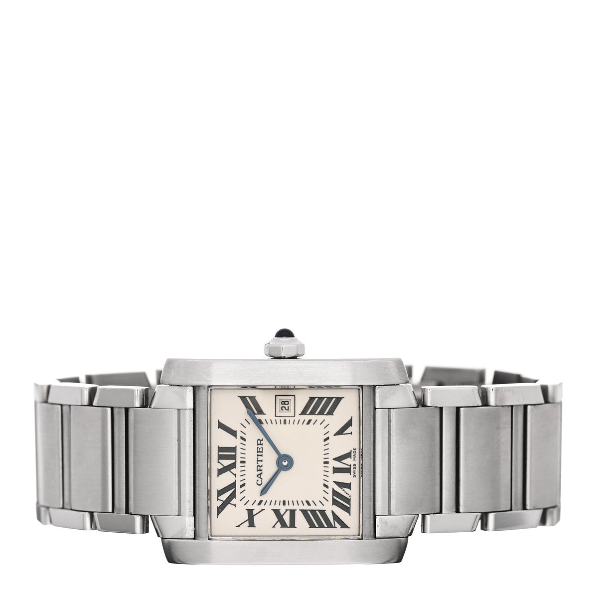 Stainless Steel 25mm Tank Francaise Quartz Watch