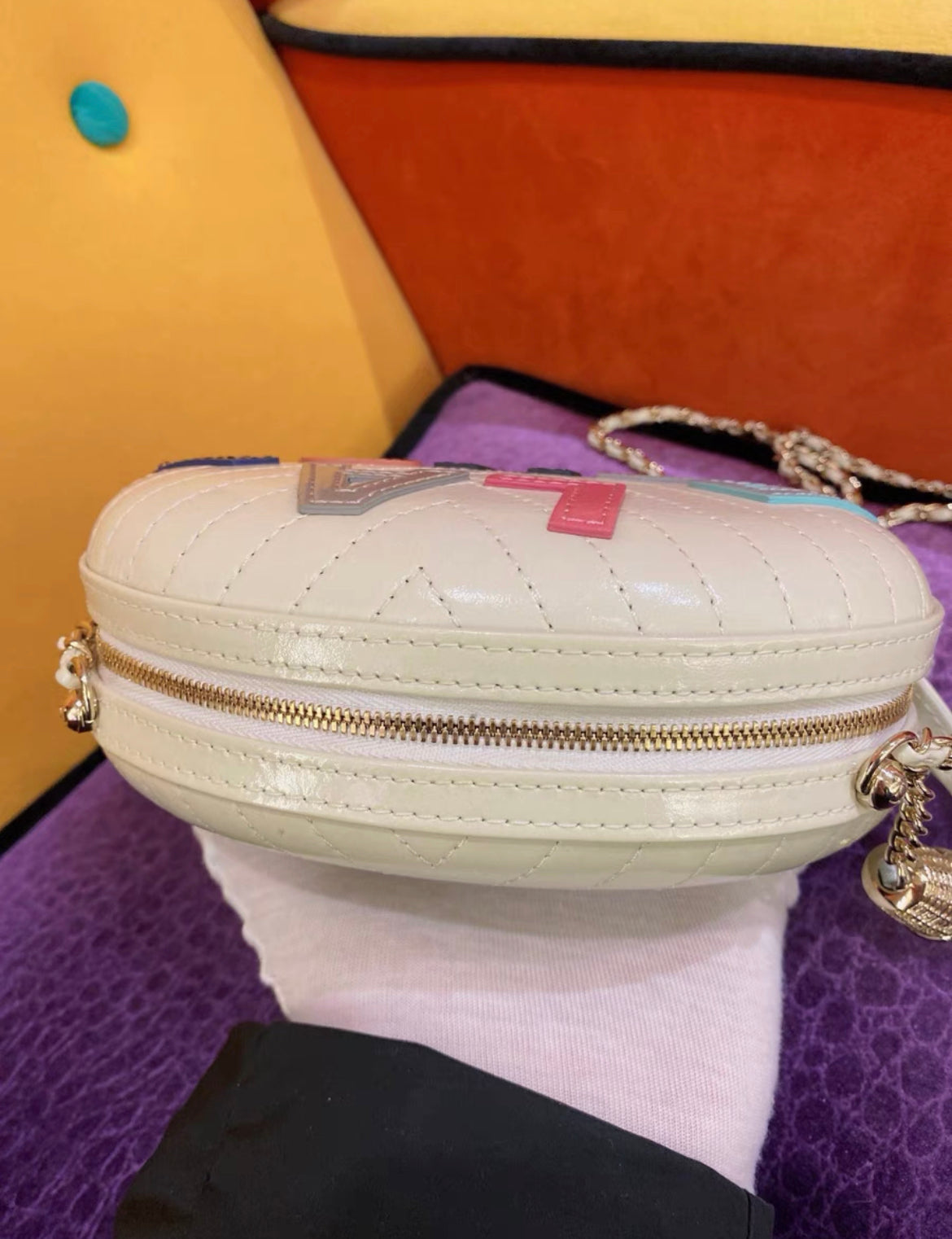 Chanel Timeless Lambskin White Handbag