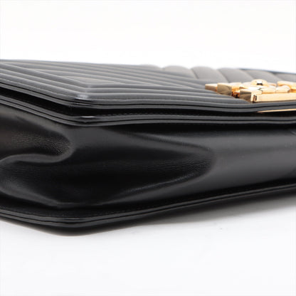 Chanel Boy Chanel 28 Chain Shoulder Bag Black Gold 28th A92193