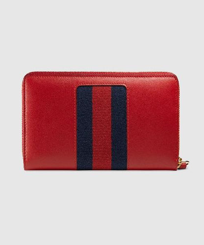 Gucci SyLouis Vuittonie Leather Continental Wallet Black