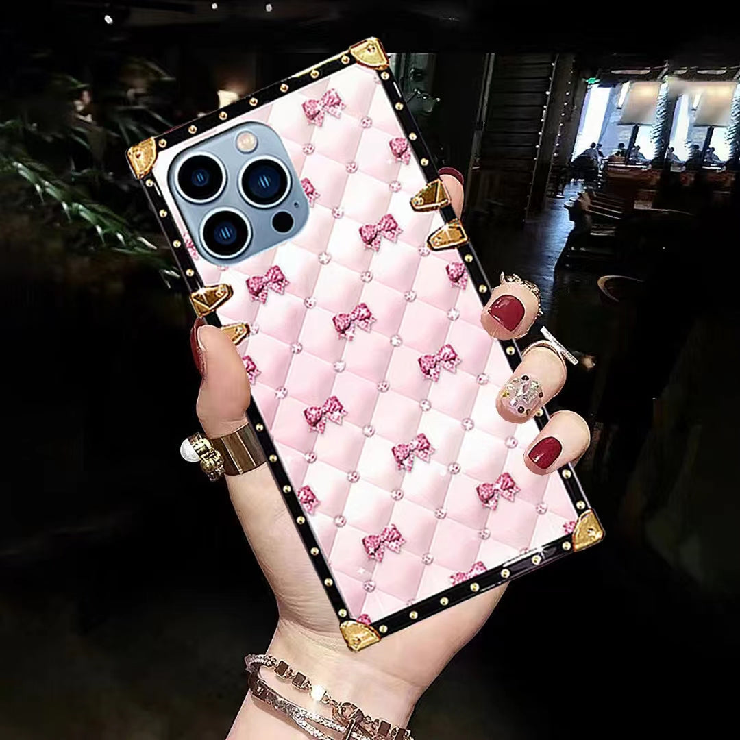 Luxury  Diamond   Square   phone case for samsung