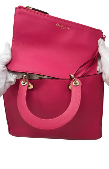 Dior Leather Handbag Dior Pink In Leather B21-66