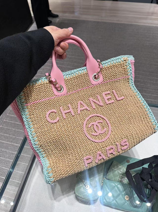 Chanel Shopping Tote Pink Tote Bag