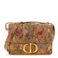 Christian Dior Calfskin Floral Printed 30 Montaigne Flap Bag Cuivre Multicolor