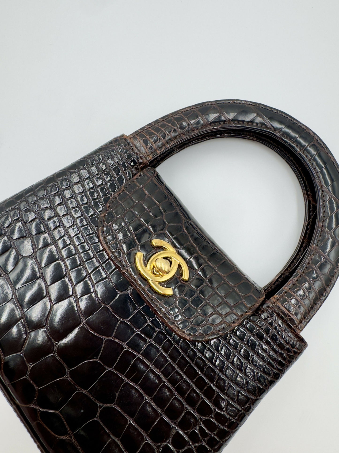 Chanel Kelly Leather Gold Shoulder Bag