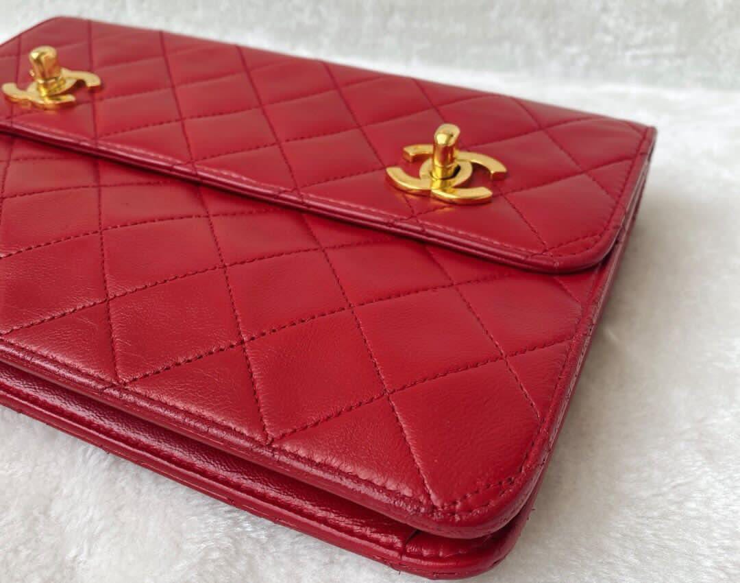 Chanel Timeless Classic Cc Double Turn Lock Bag