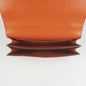 Luxury Hermes Calf Leather Message Bag Orange Silver