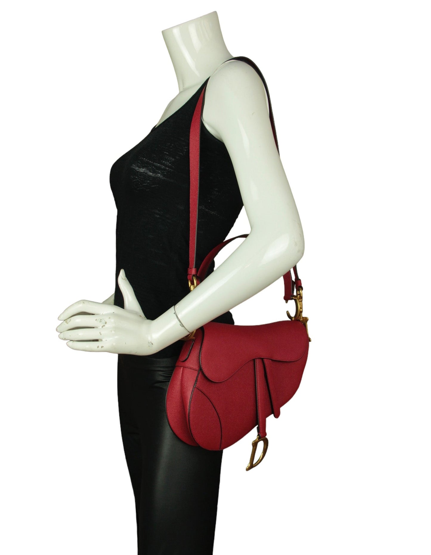 Dior Saddle Calfskin Red Crossbody