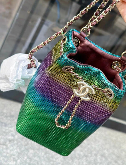 Chanel Luxury Leather Gold Handbag Style 10