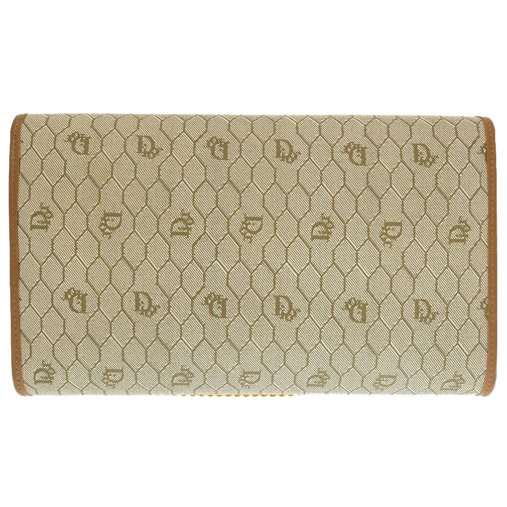 Christian Dior Shoulder Bag PVC, Leather beige Honeycomb Pattern Women