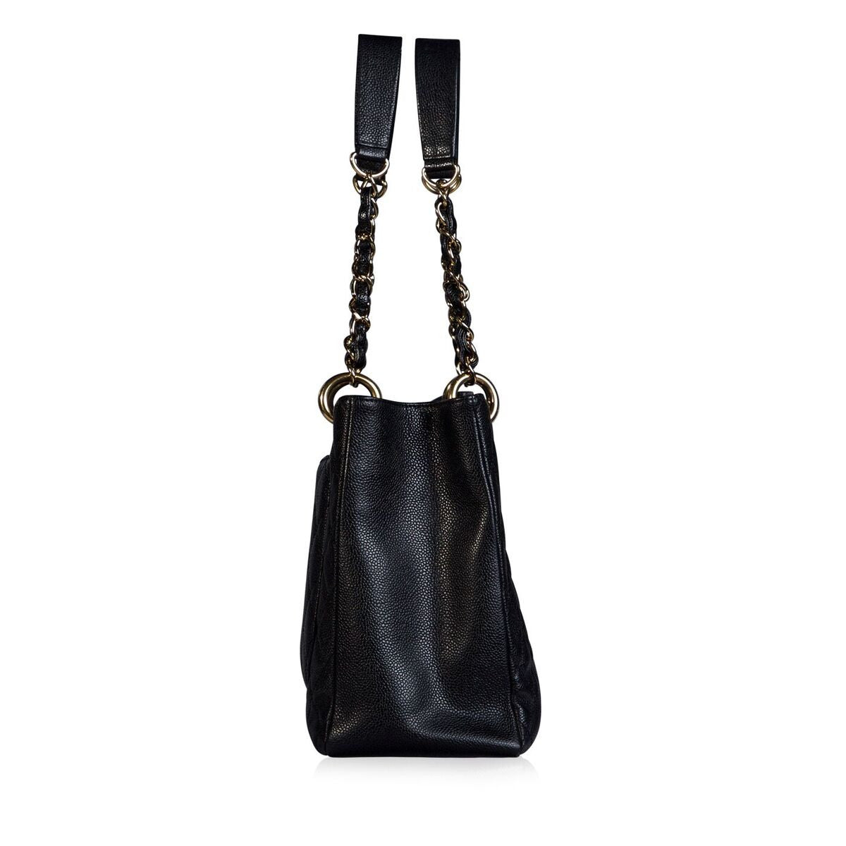 Chanel Classic Flap Caviar Black Tote Bag Caviar