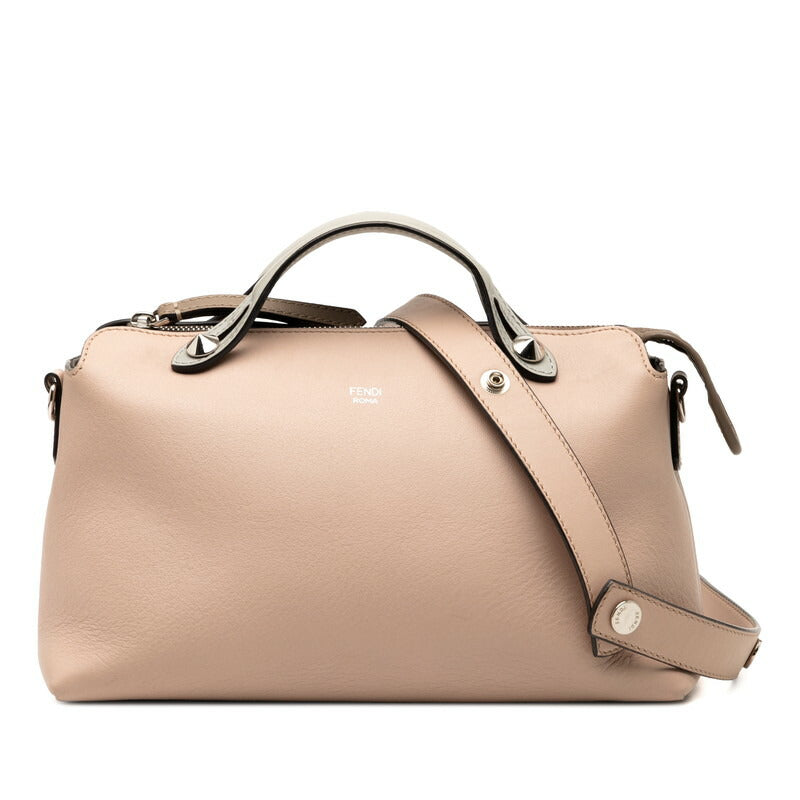 Fendi By The Way Leather Red Handbag Leather